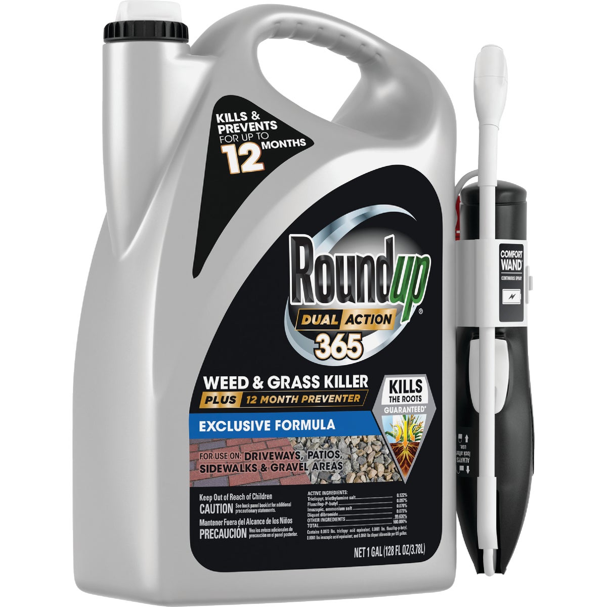 Roundup Dual Action 365 1 Gal. Exclusive Formula Weed & Grass Killer with Comfort Wand Image 10