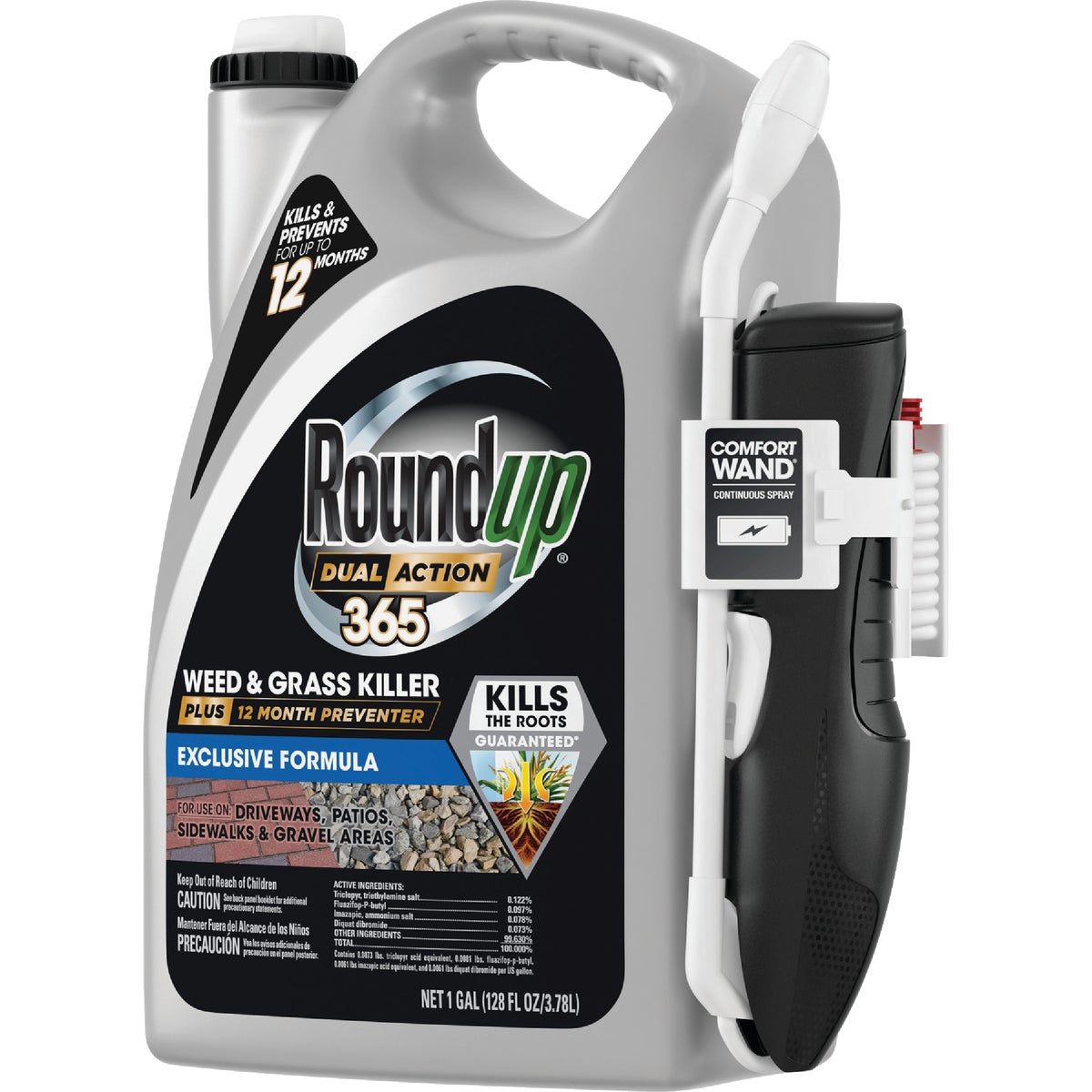 Roundup Dual Action 365 1 Gal. Exclusive Formula Weed & Grass Killer with Comfort Wand Image 11