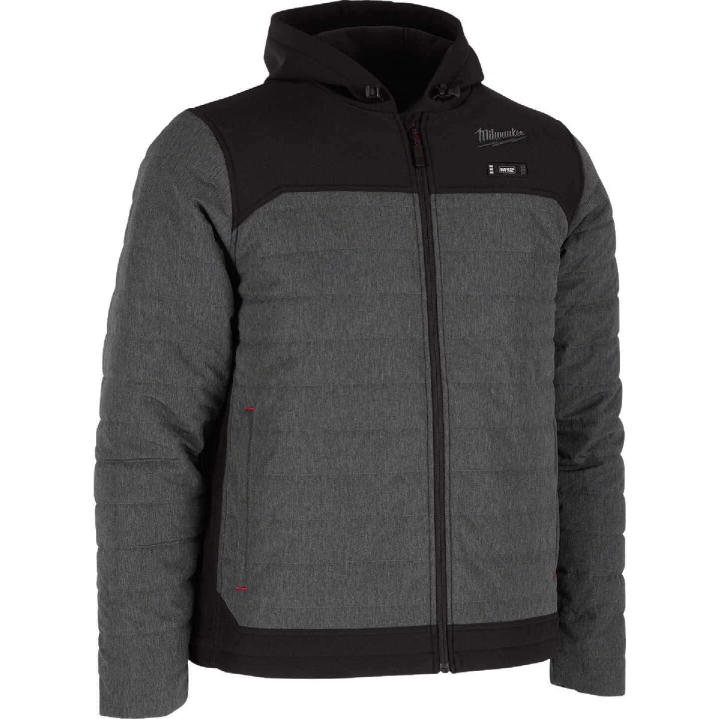 Milwaukee M12 AXIS Men's Gray Cordless Heated Jacket, 2XL Image 3