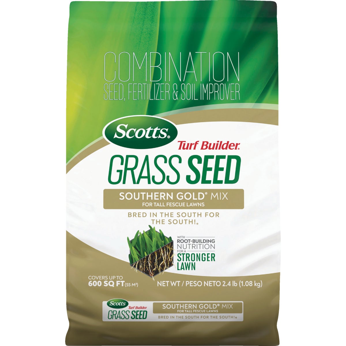 Scotts Turf Builder 2.4 Lb. 200 Sq. Ft. Southern Gold Mix for Tall Fescue Lawns Grass Seed