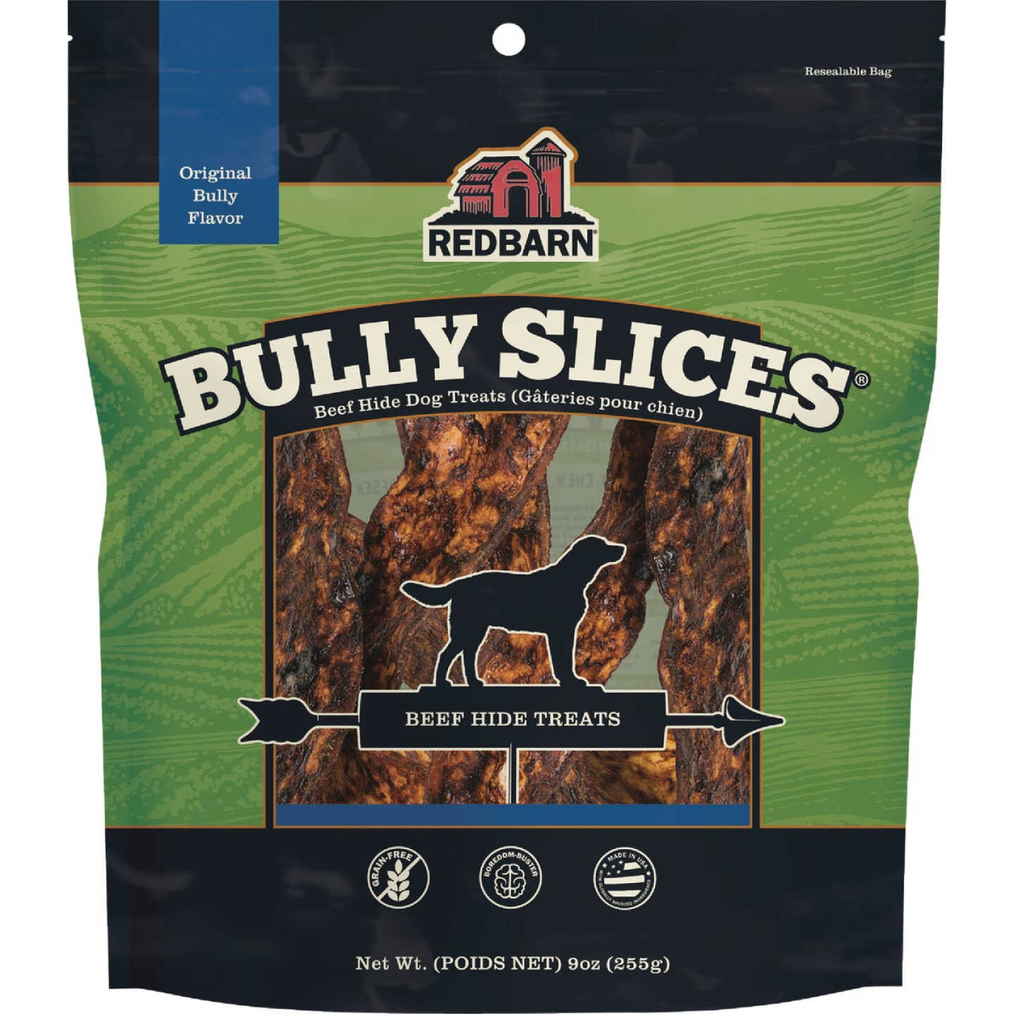 Redbarn Bully Slices 9 Oz. Beef Hide Dog Treat Image 1