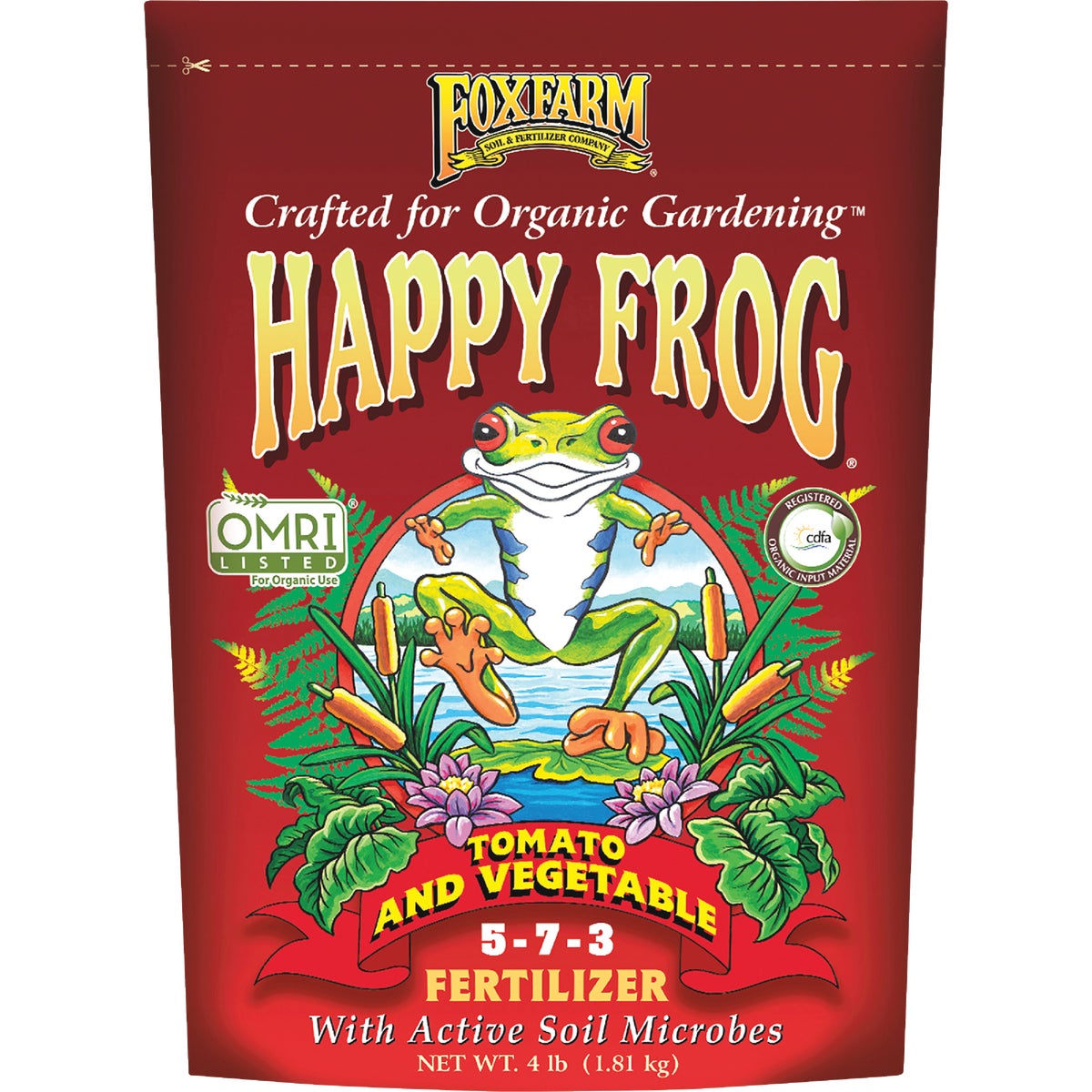 FoxFarm Happy Frog 4 Lb. Tomato & Vegetable Fertilizer