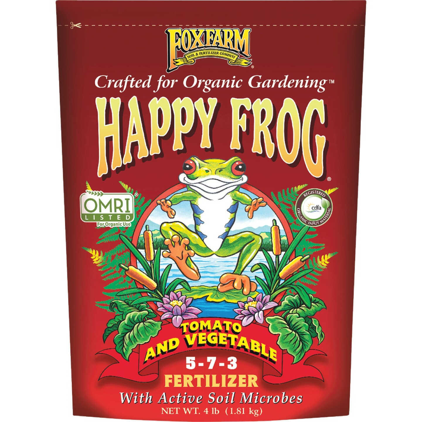 FoxFarm Happy Frog 4 Lb. Tomato & Vegetable Fertilizer Image 1
