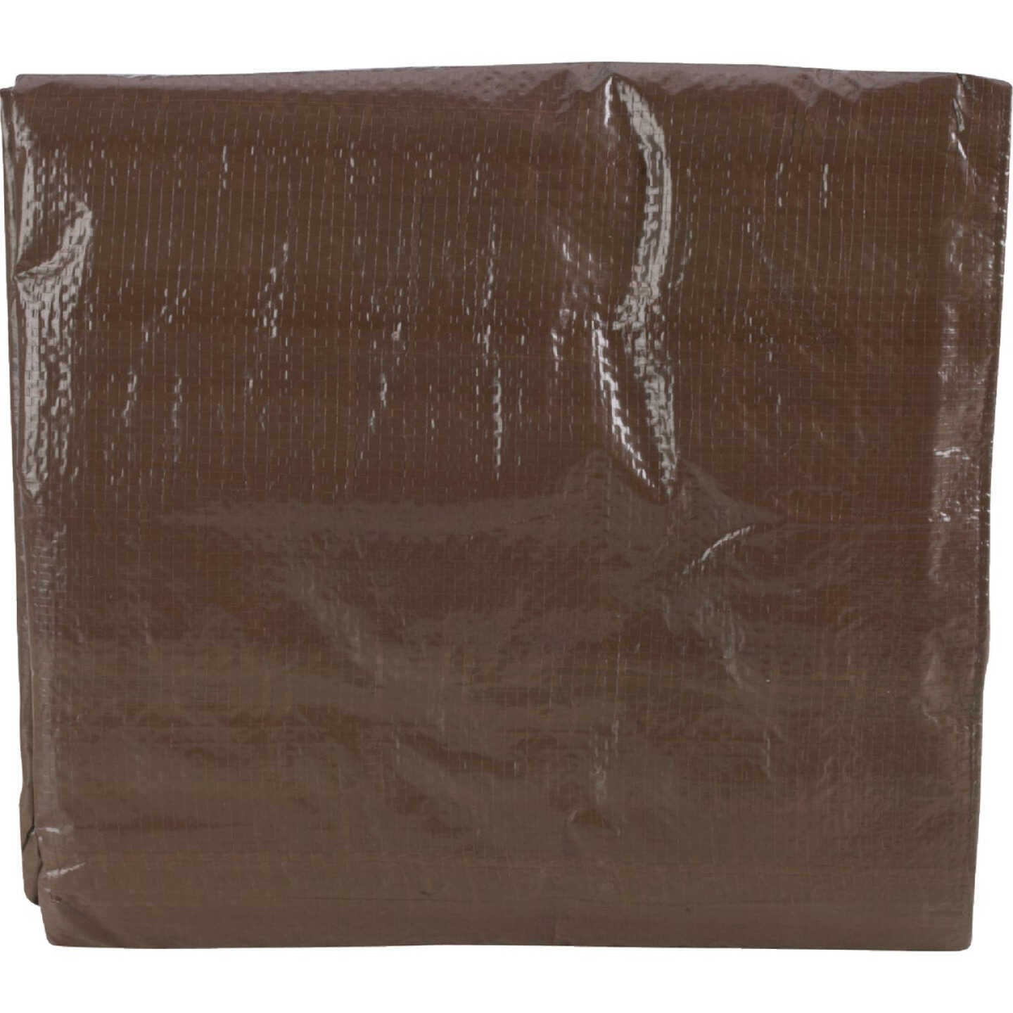 Do it Best 1 Side Green/1 Side Brown Woven 8 Ft. x 10 Ft. Medium Duty Poly Tarp Image 6
