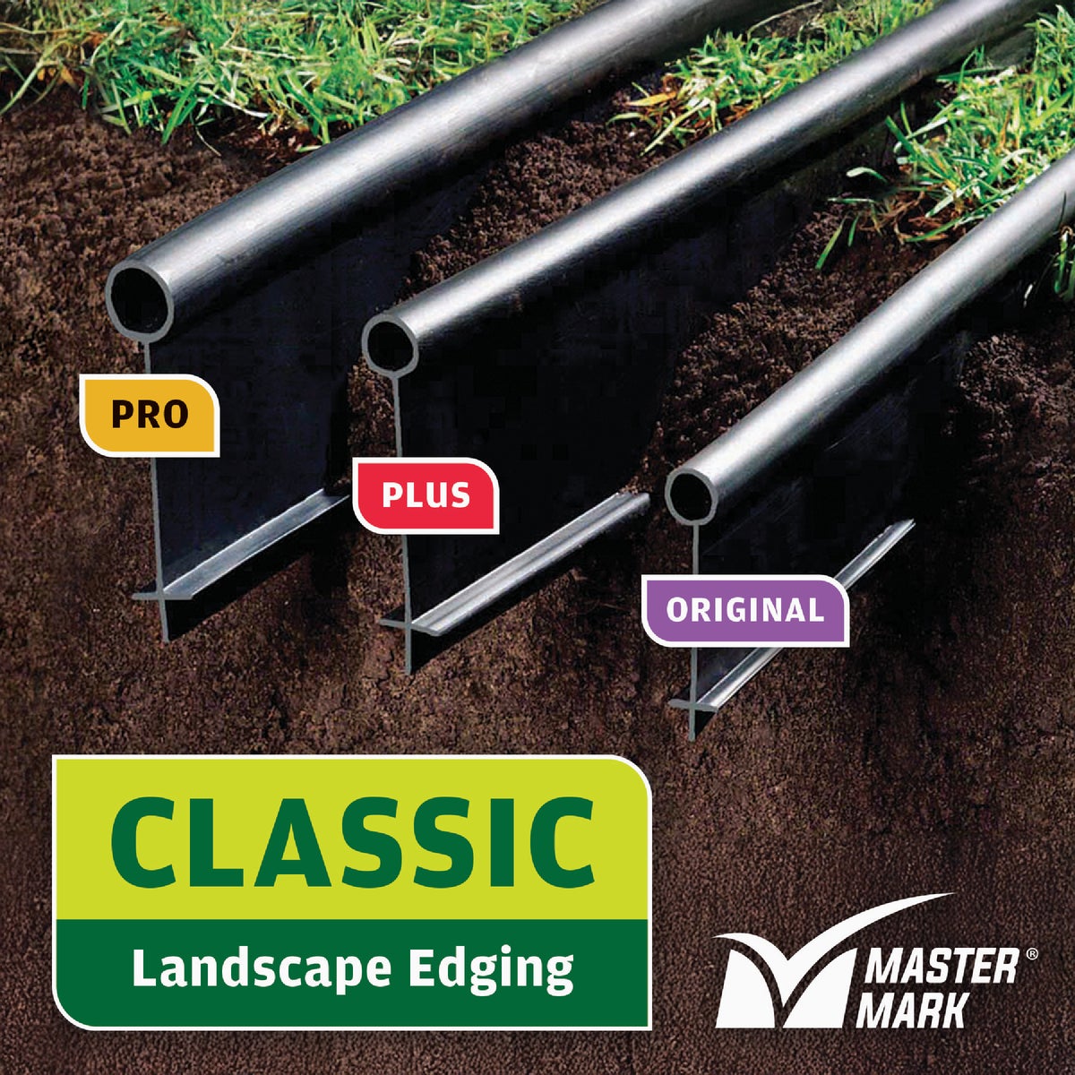 Master Mark Pro Contractor 5 In. H. x 20 Ft. L. Black Plastic Lawn Edging Image 3