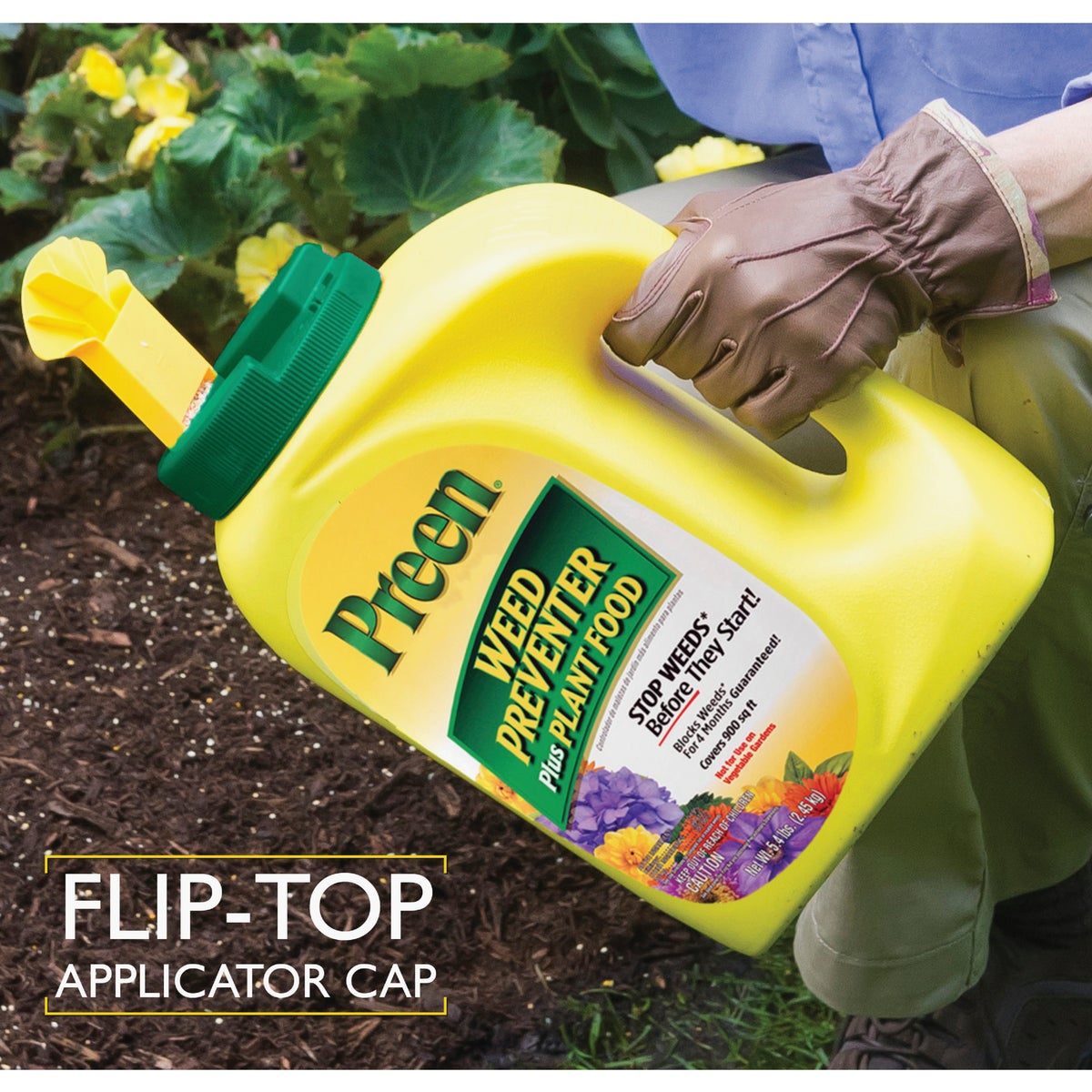 Preen 5.625 Lb. Ready To Use Granules Garden Weed Preventer Plus Plant Food Image 2