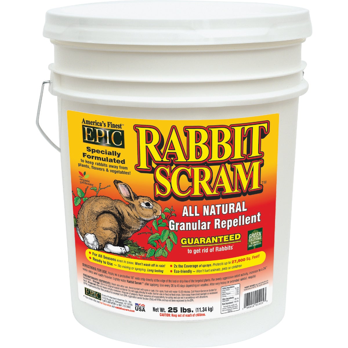 Rabbit Scram 25 Lb. Granular Organic Rabbit Repellent Image 1