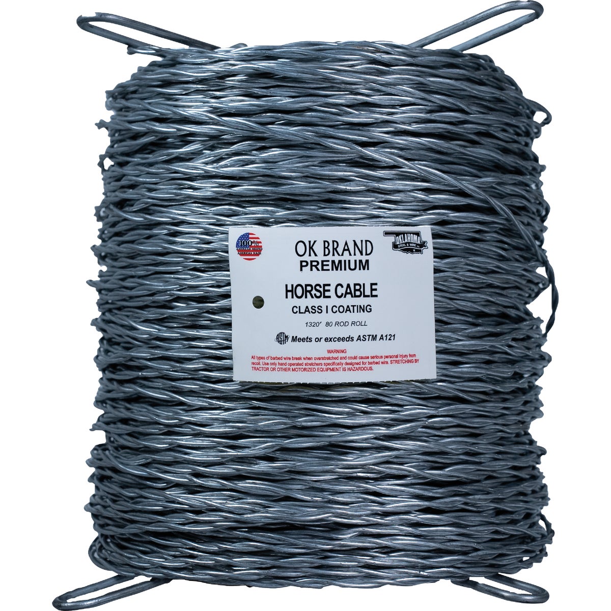 Oklahoma Steel 1320 Ft' 12.5 Ga. Barbless Wire Image 1