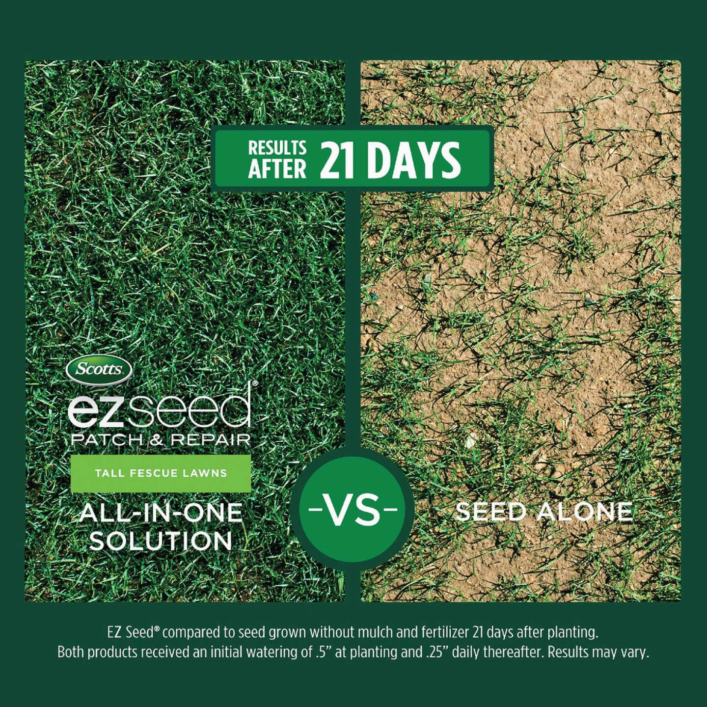Scotts EZ Seed 10 Lb. 225 Sq. Ft. Patch & Repair For Tall Fescue Lawns Mulch, Seed and Fertilizer Combination Image 4