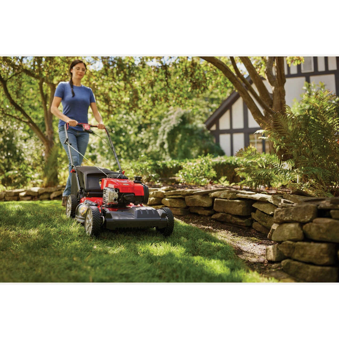 Troy-Bilt 21 In. 163cc 3-In-1 FWD Self Propelled Gas Mower Image 2