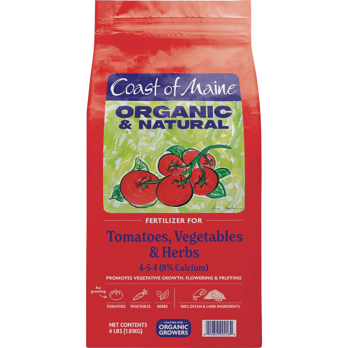 Coast of Maine 4 Lb. Organic & Natural Tomato, Vegetable, & Herb Fertilizer
