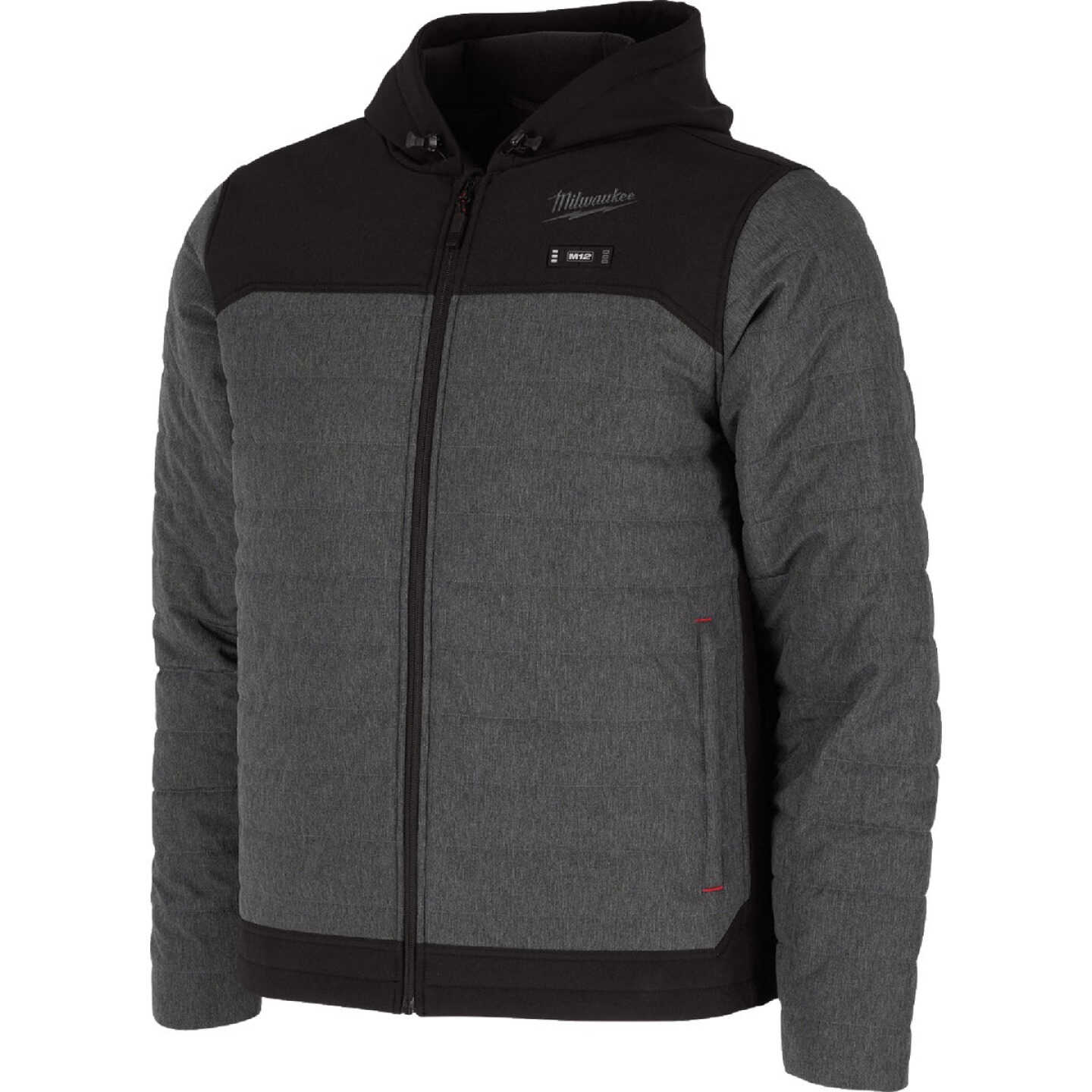 Milwaukee M12 AXIS Men's Gray Cordless Heated Jacket, M Image 3