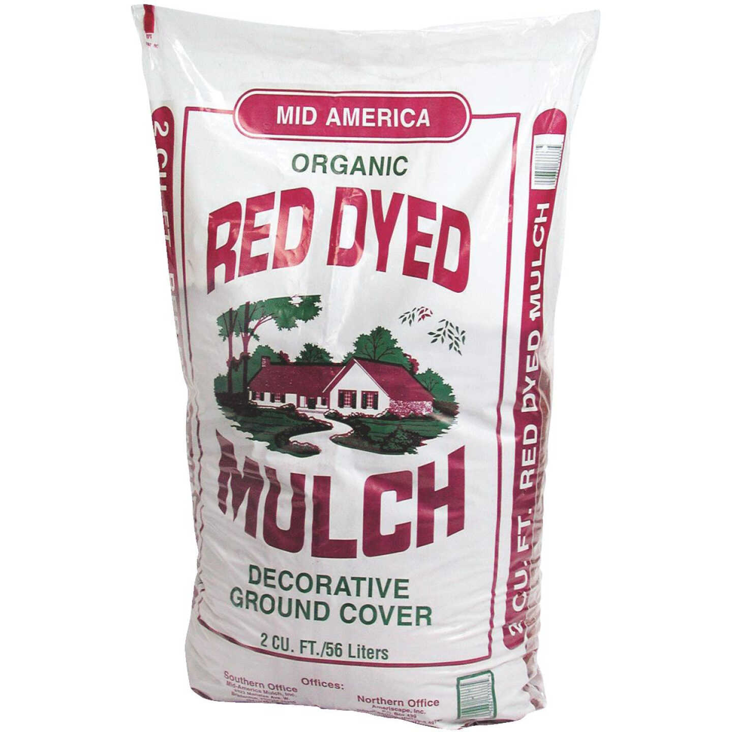 2CF RED SHREDDED MULCH Image 1