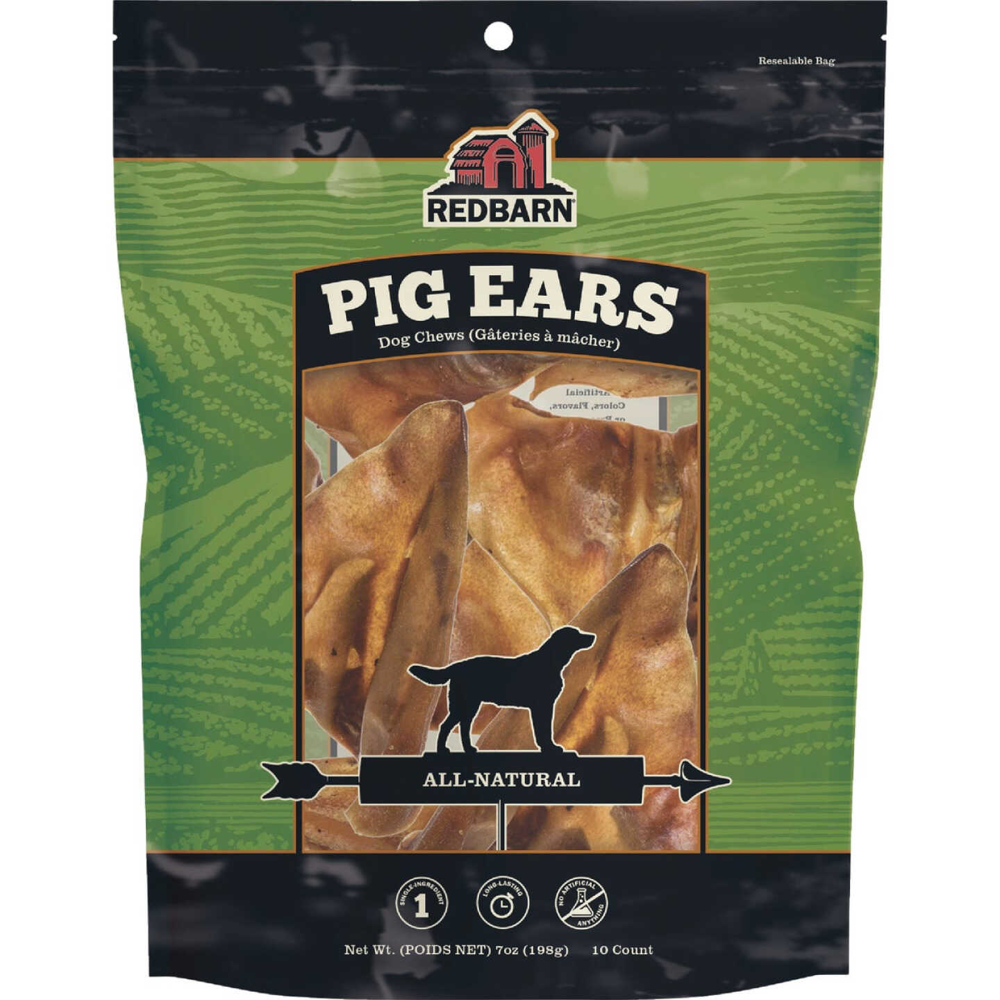 Redbarn Pig Ear Dog Treat (10-Pack) Image 1