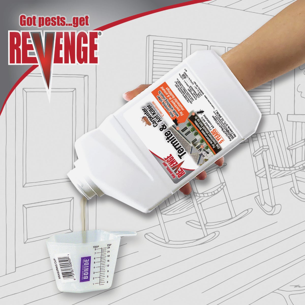 REVENGE 32 Oz. Concentrate Termite & Carpenter Ant Killer Image 3