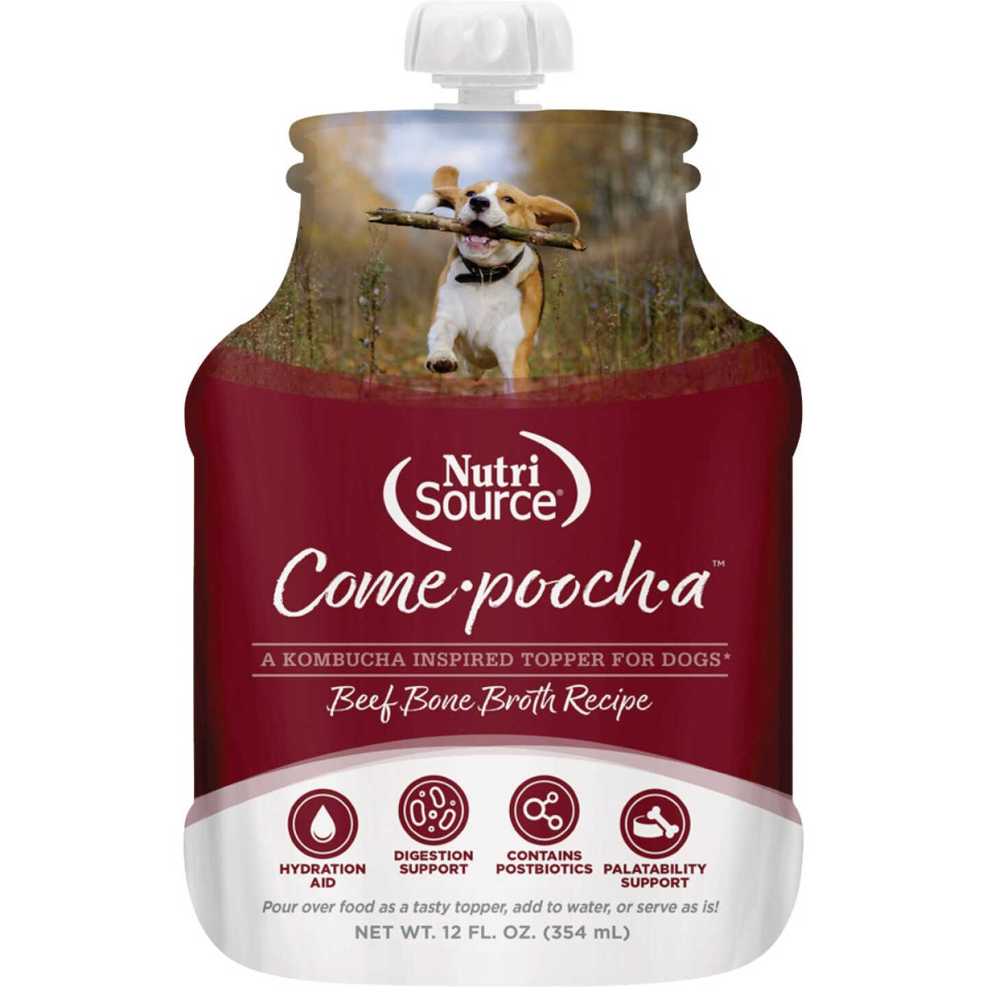 NutriSource Come-Pooch-a 12 Oz. Beef Bone Broth Recipe Image 1