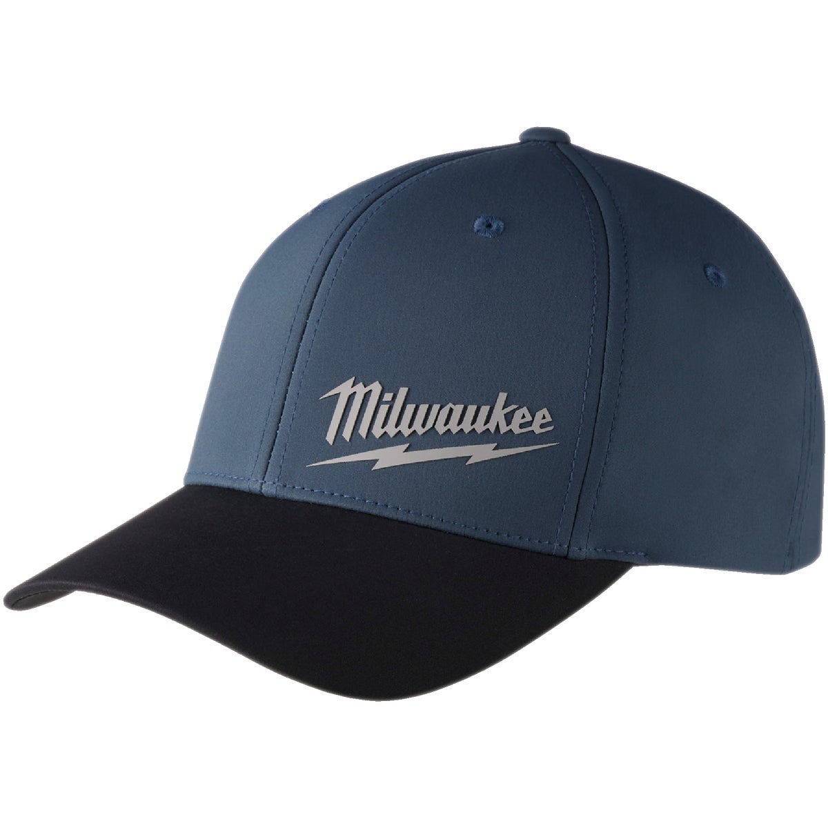 Milwaukee Workskin Blue Performance Fitted Hat, Small/Medium