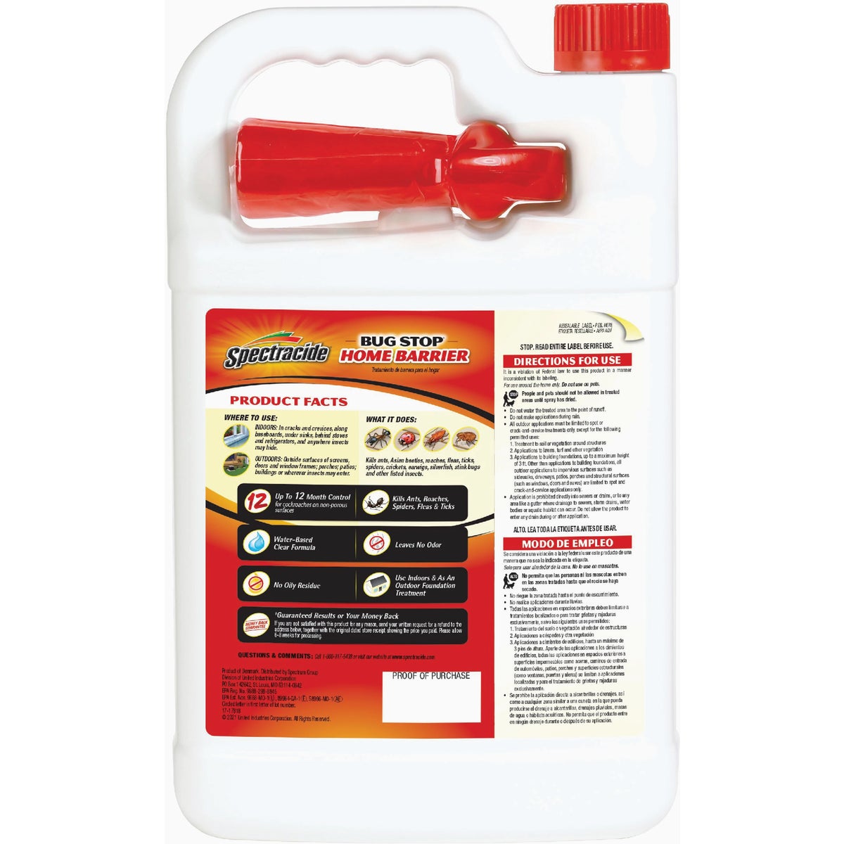 Spectracide Bug Stop Home Barrier 1 Gal. Ready To Use Trigger Spray Insect Killer Image 4