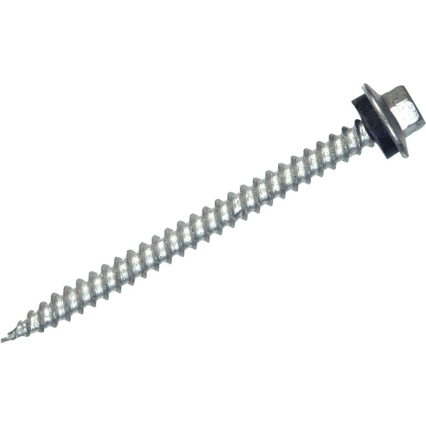 Hillman Project Center #10 x 1 - 1/2 In. Hex Washer Head Pole Barn Screw (107 Ct.) Image 1