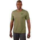 Milwaukee FREEFLEX Men's XL Green Hybrid Short Sleeve Work Shirt Image 1