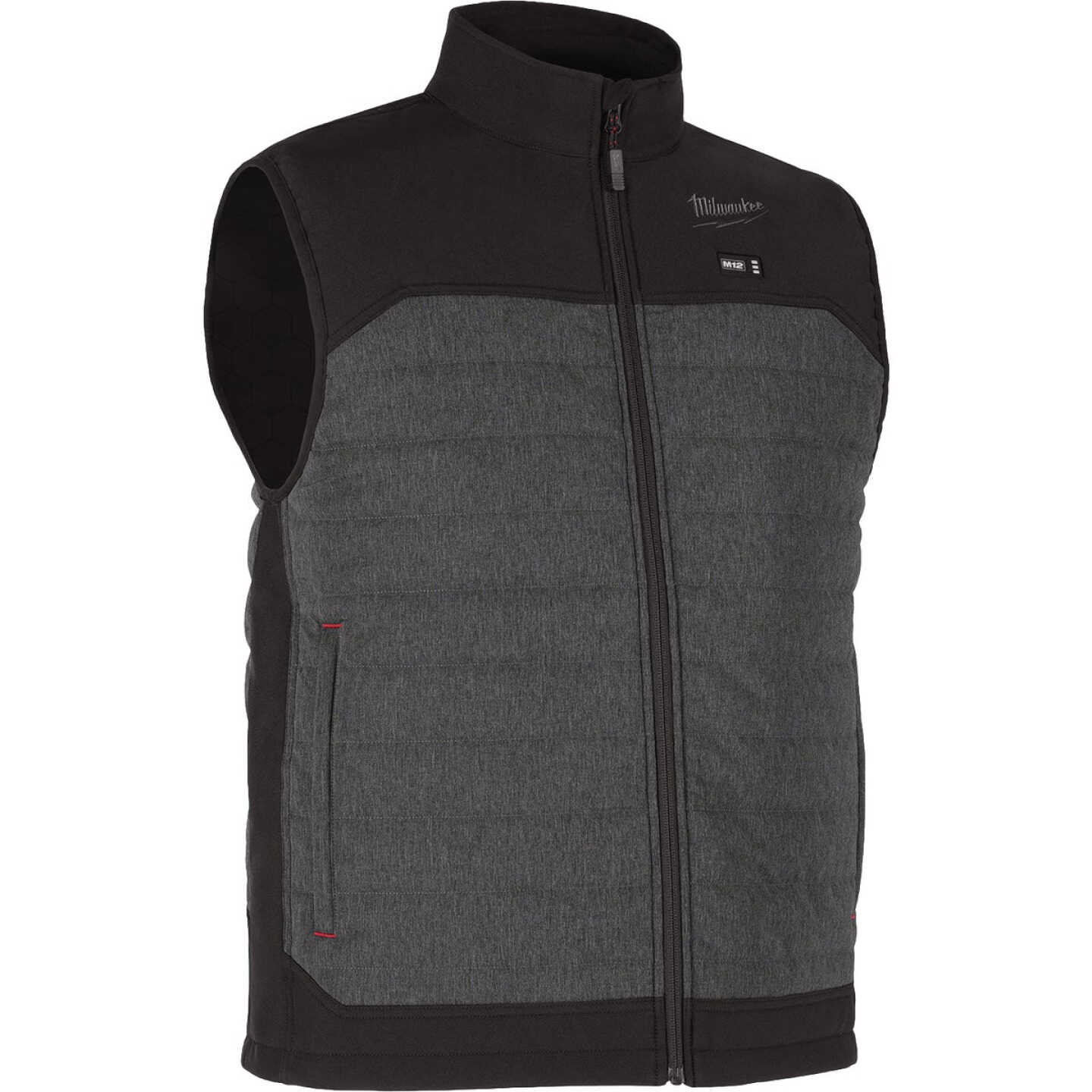 Milwaukee M12 AXIS Men's Gray Cordless Heated Vest, 2XL Image 2