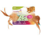 SmartyKat Flutter Roller Soft Rolling Feathers & Ribbons Cat Toy Image 1