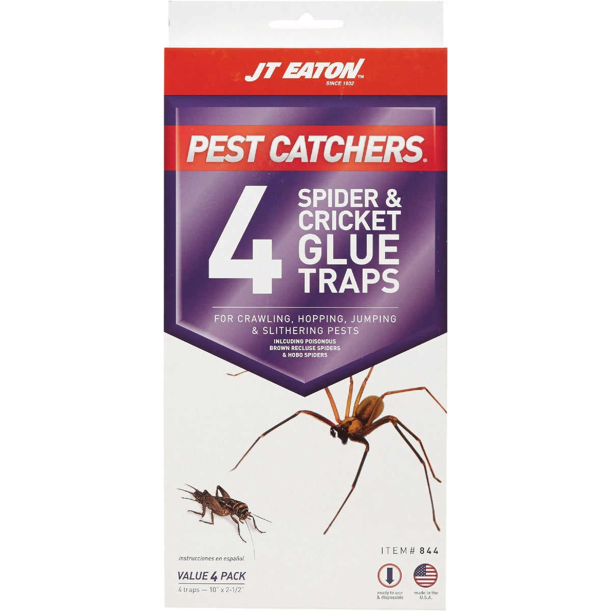 JT Eaton Pest Catchers Indoor Glue Cricket & Spider Trap (4-Pack) Image 2