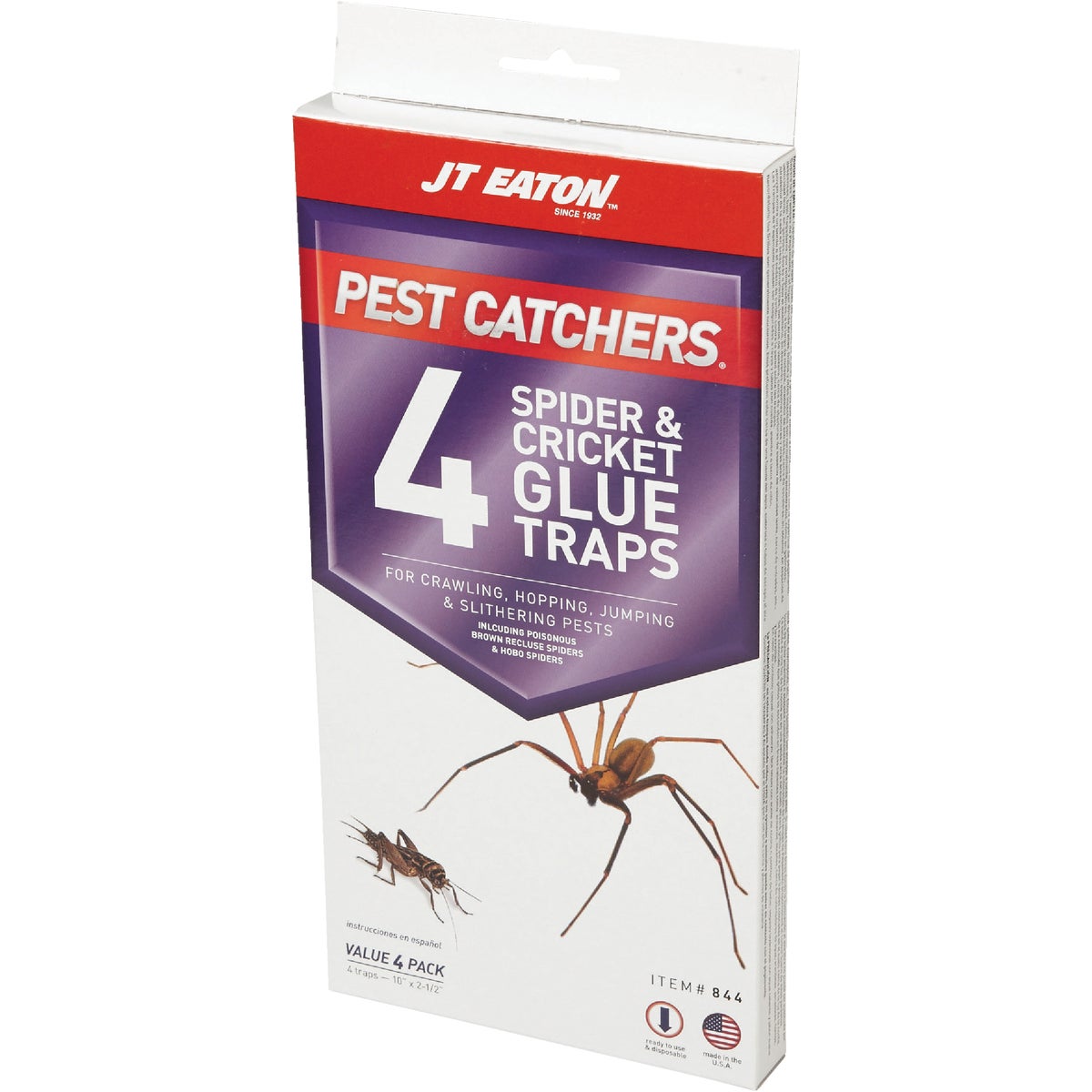 JT Eaton Pest Catchers Indoor Glue Cricket & Spider Trap (4-Pack) Image 3