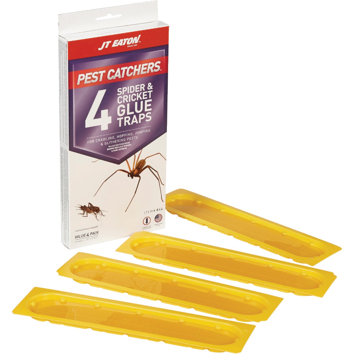 JT Eaton Pest Catchers Indoor Glue Cricket & Spider Trap (4-Pack) Image 4