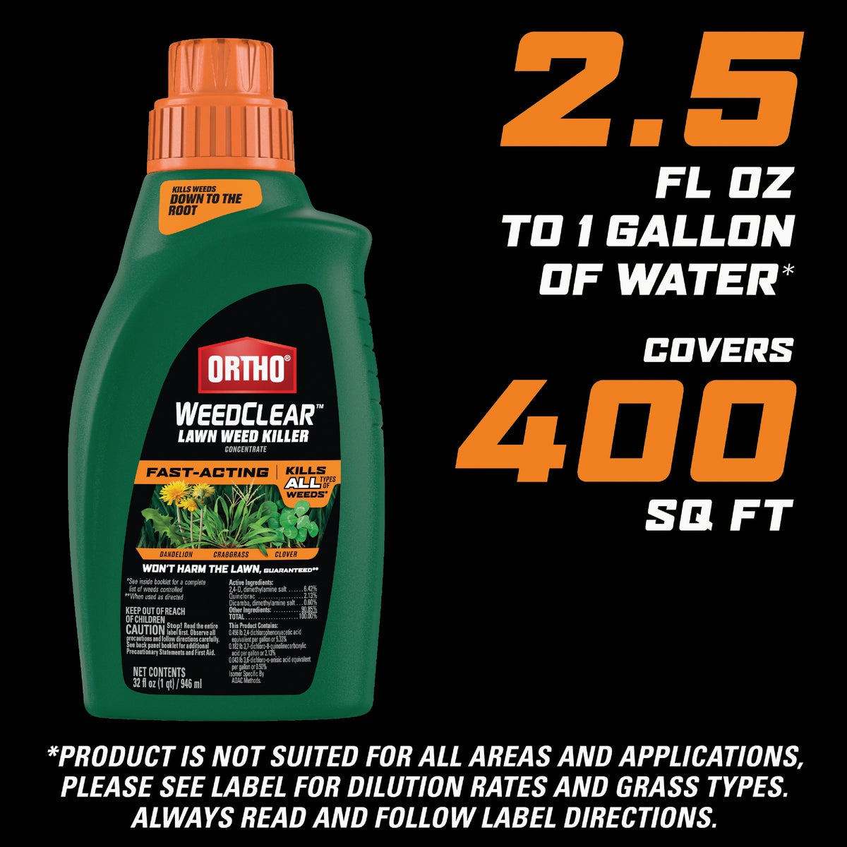 Ortho WeedClear 32 Oz. Concentrate Lawn Weed Killer Image 2