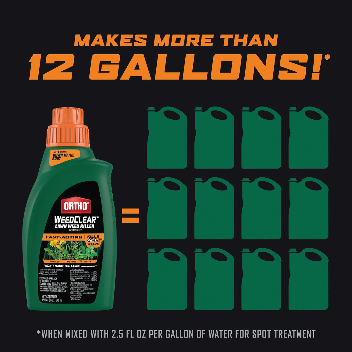 Ortho WeedClear 32 Oz. Concentrate Lawn Weed Killer Image 3