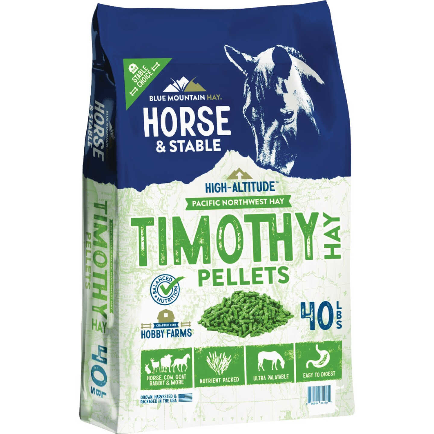 Blue Mountain Hay High Altitude 40 Lb. Timothy Hay Pellets Image 1