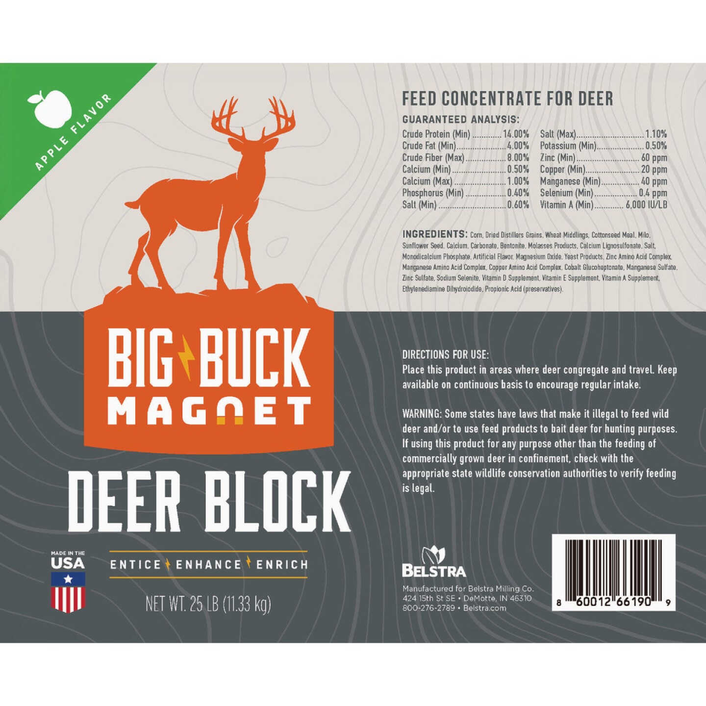 Big Buck Magnet 25 Lb. Deer Block Image 2