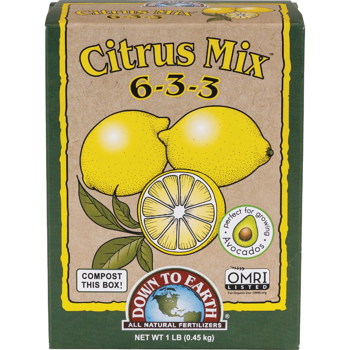 Down To Earth 1 Lb. 6-3-3 Citrus Mix
