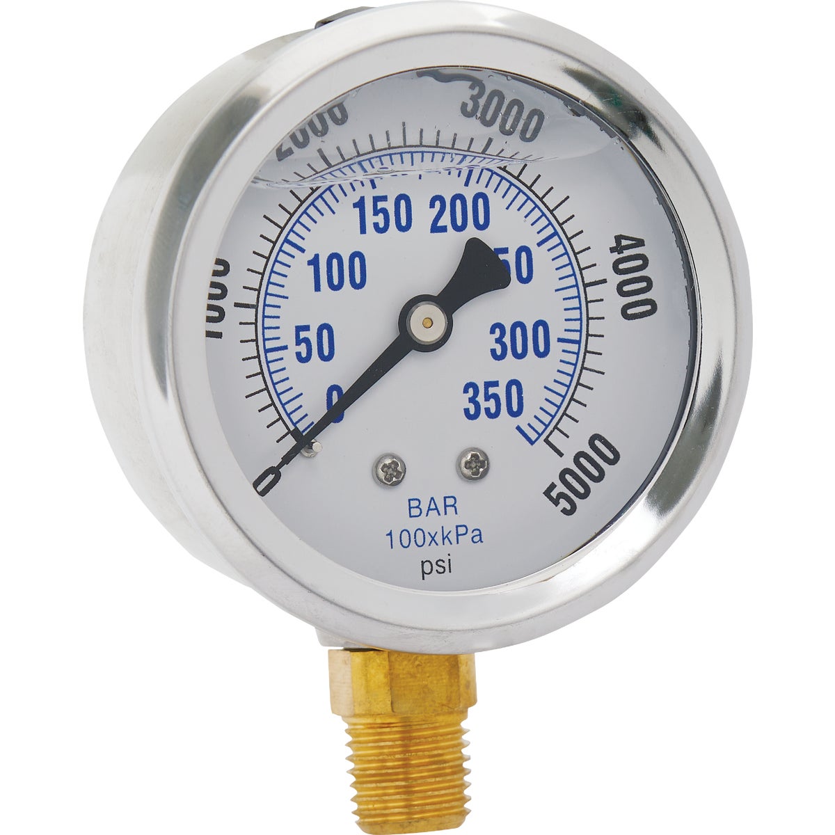 Apache 2.5 In. 5000 PSI Glycerine Filled Pressure Gauge