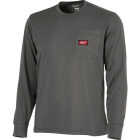 Milwaukee GridIron Large Gray Long Sleeve Heavy-Duty Pocket T-Shirt Image 1