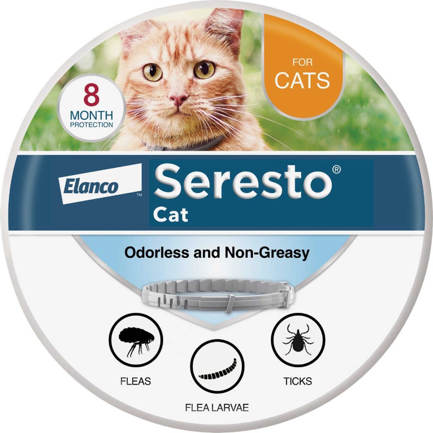 Seresto 8 Month Flea & Tick Collar for Cats Image 1