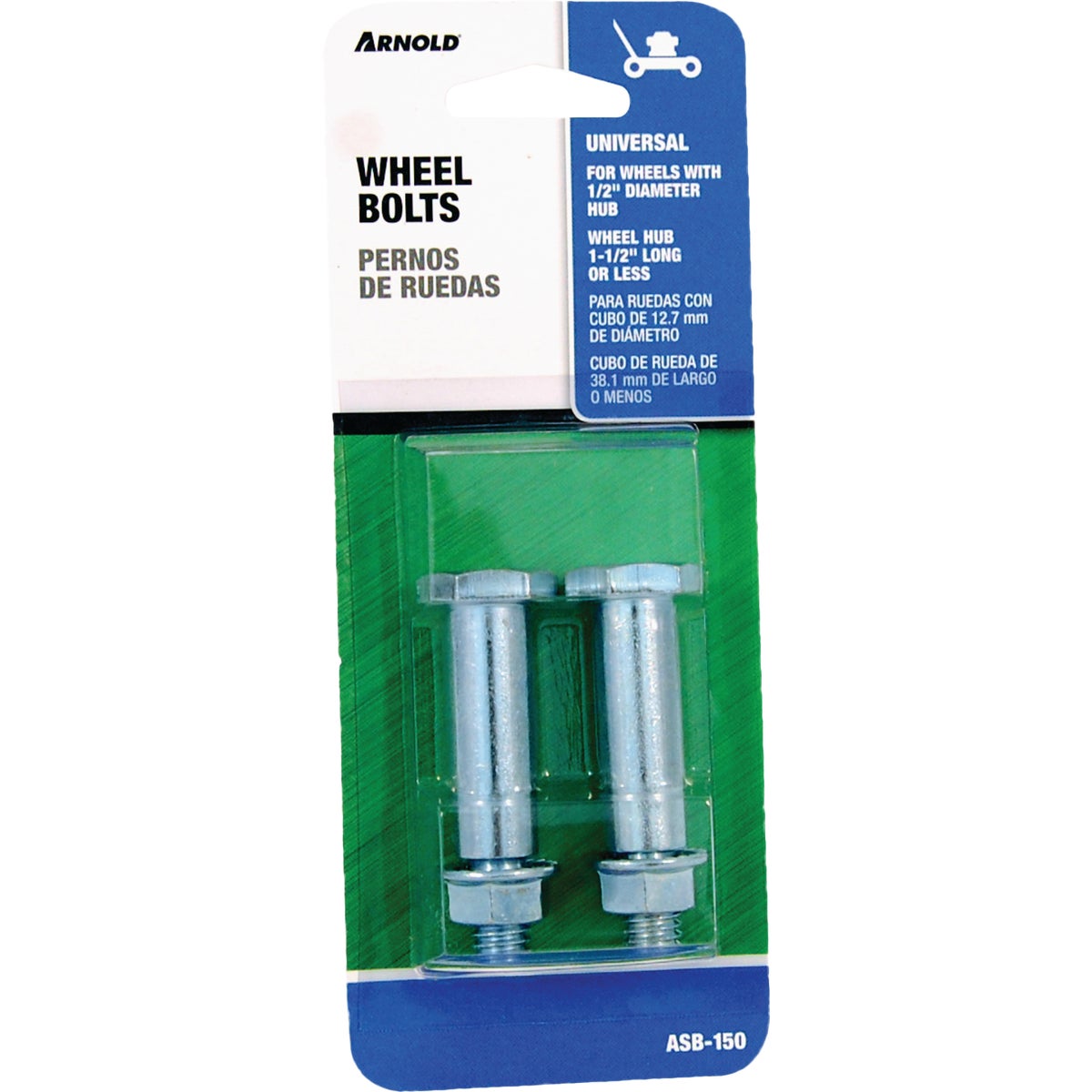 Arnold Rotary Lawn Mower Steel Wheel Bolts (2-Count) Image 3