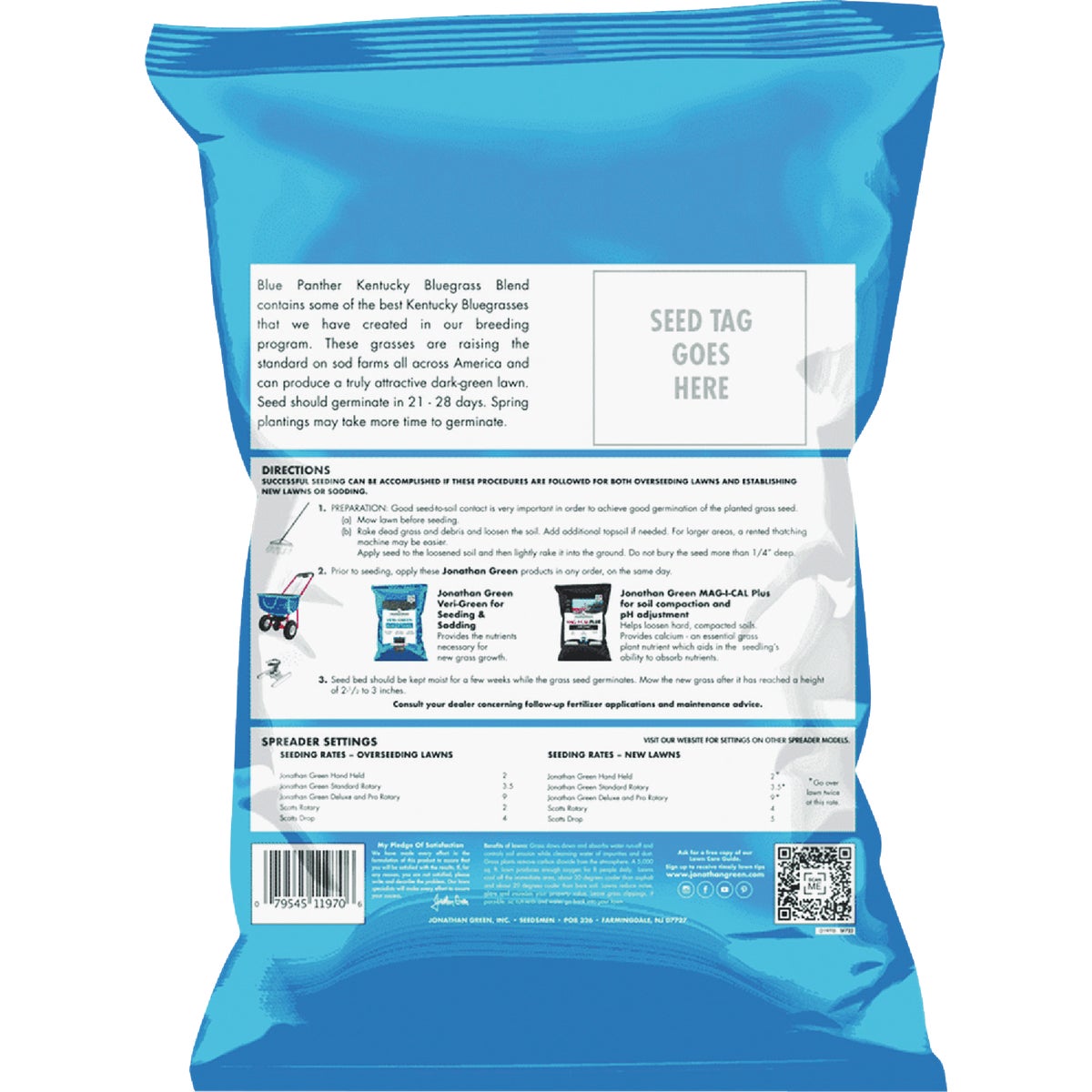 Jonathan Green Blue Panther Kentucky Bluegrass 25 Lb. 20,000 Sq. Ft. Coverage Grass Seed Image 3