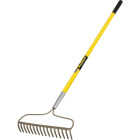 Truper Tru Pro 60 in. Forged Bow Rake, 16 tines, Fiberglass Handle Image 1