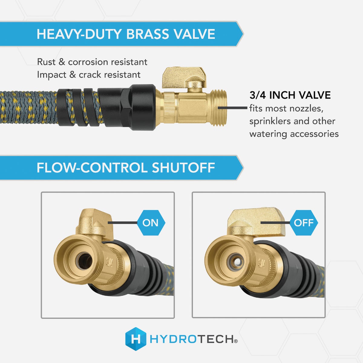 Hydrotech 5/8 In. x 100 Ft. Expandable Burst Proof Hose - Yellow Image 3