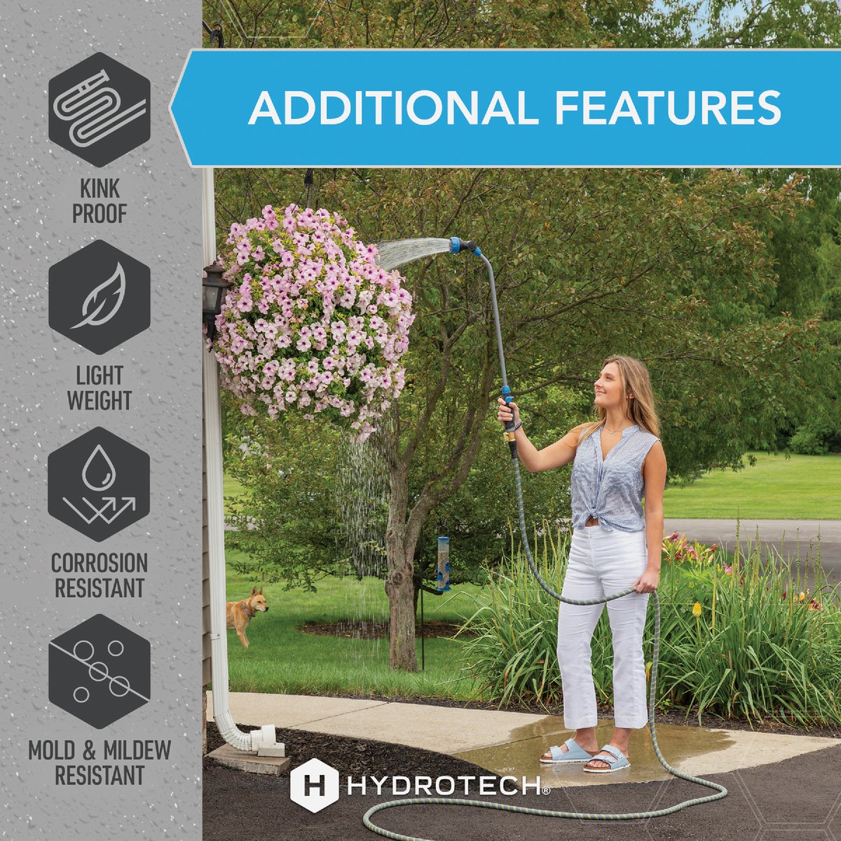 Hydrotech 5/8 In. x 100 Ft. Expandable Burst Proof Hose - Yellow Image 7