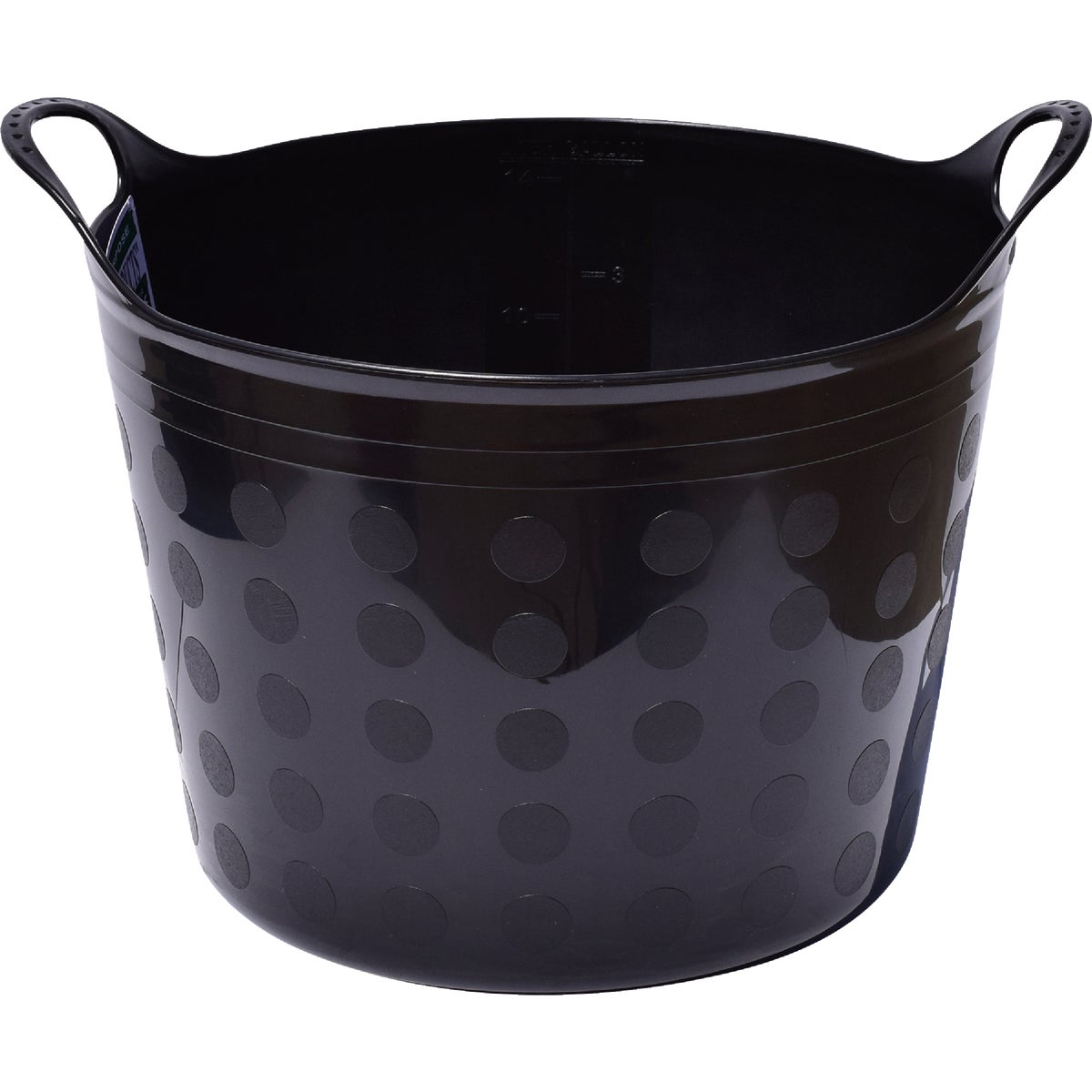 Tuff Stuff 16 Gal. Black Plastic Flex Tub
