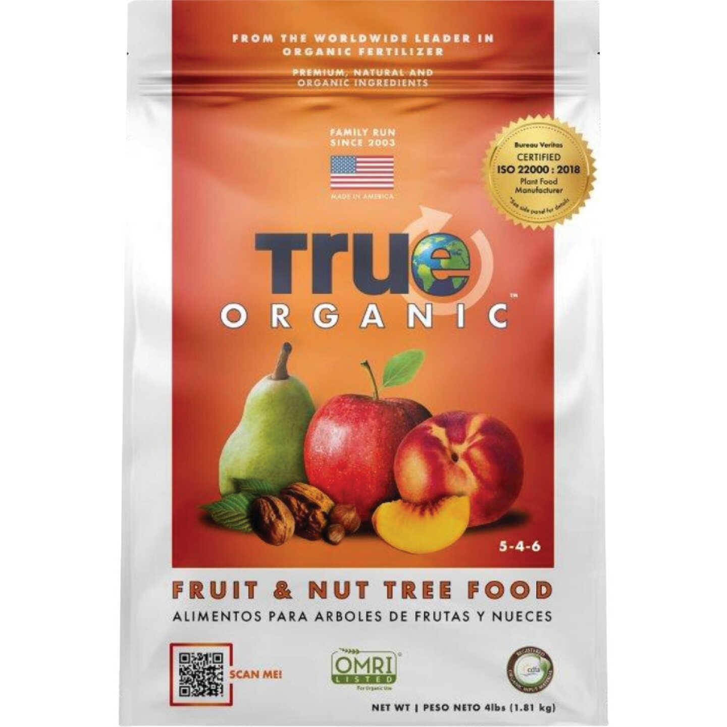 True Organic 4 Lb. 5-4-6 Fruit & Nut Dry Plant Food Image 1
