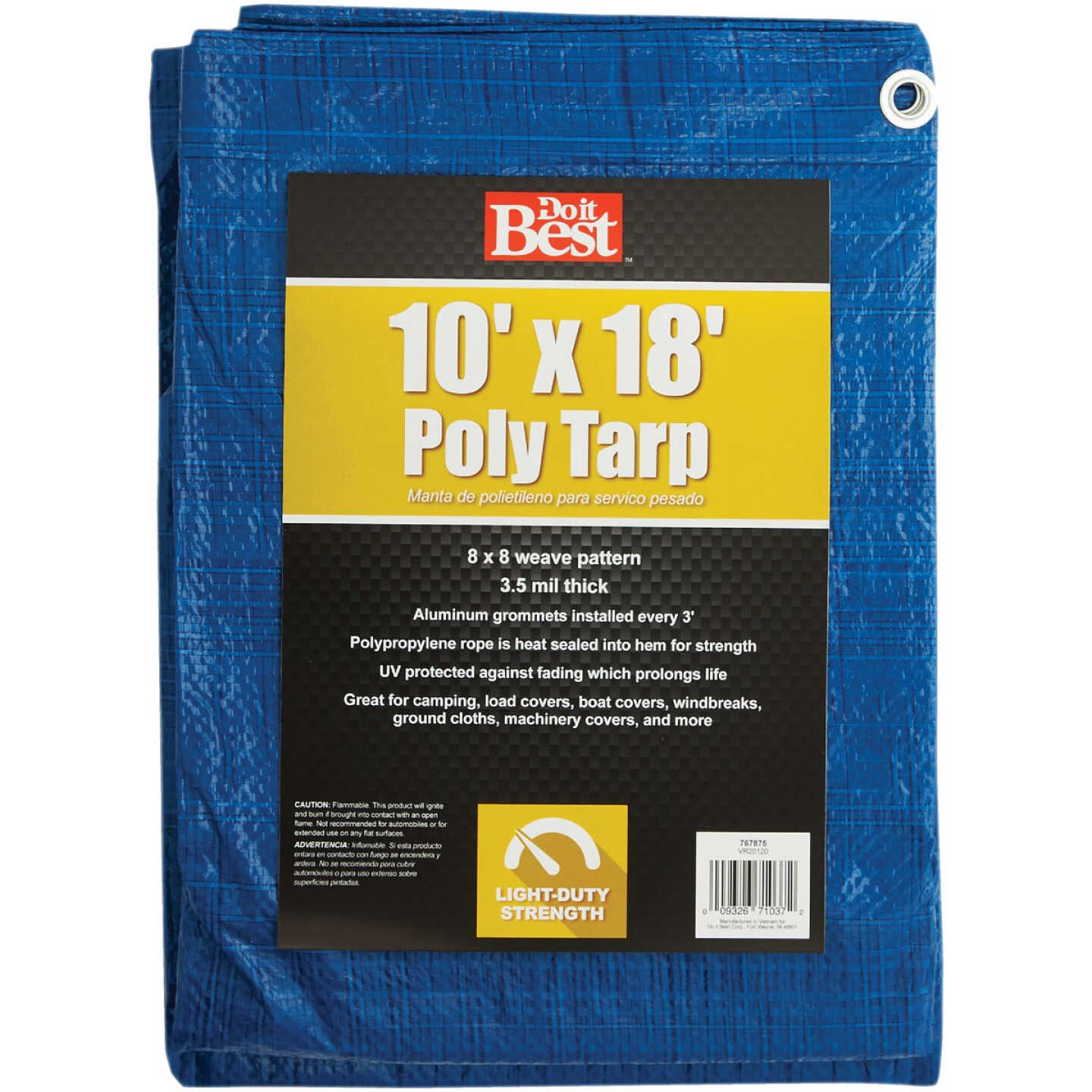 Do it Best Blue Woven 10 Ft. x 18 Ft. General Purpose Tarp Image 1