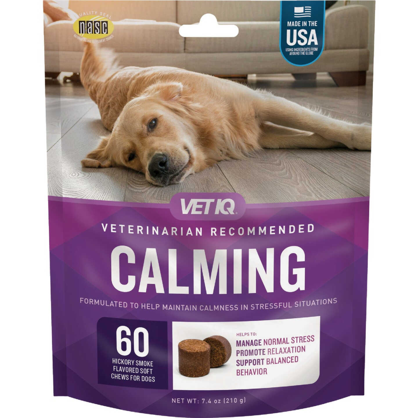 VetIQ 7.4 Oz. Calming Dog Chew (60-Pack) Image 1