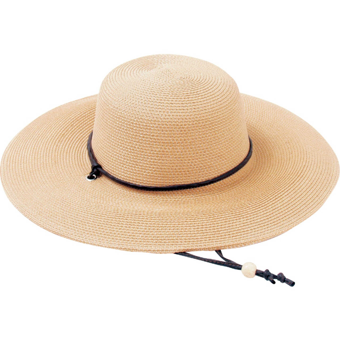 Sloggers Women's Light Brown Straw Sun Hat Image 1