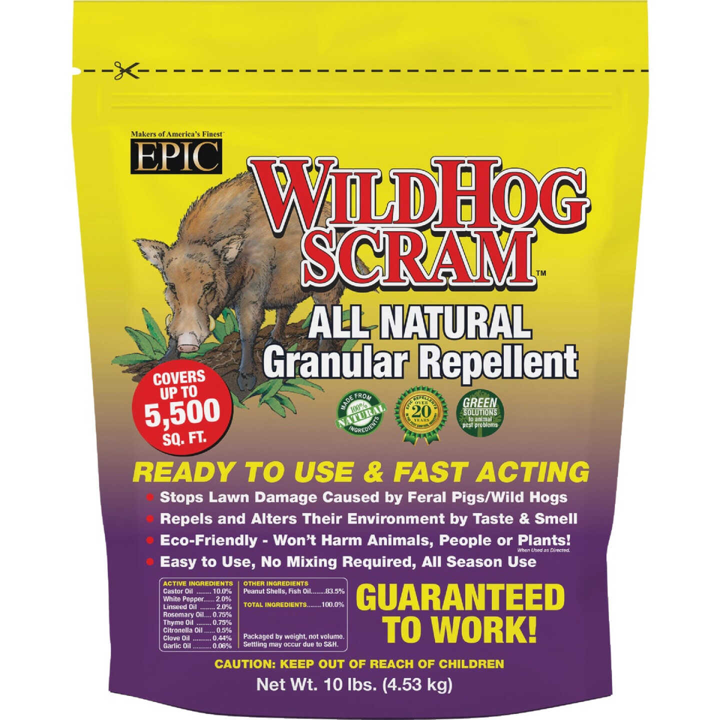 Wild Hog Scram 10 Lb. Granular Wild Hog Repellent Image 1