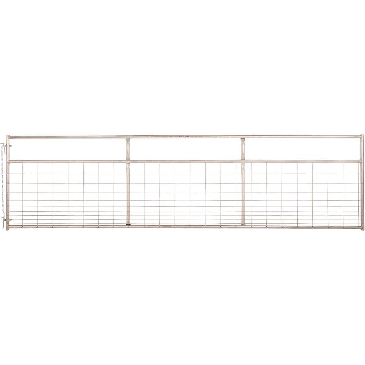 Tarter Watchman 50 In. H. x 16 Ft. L. x 1-3/4 In. Tube Diameter Galvanized Tube Gate Image 1