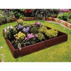 Bloomers 4 Ft. x 4 Ft. Brown Polyethylene Modular Raised Bed Garden Image 1